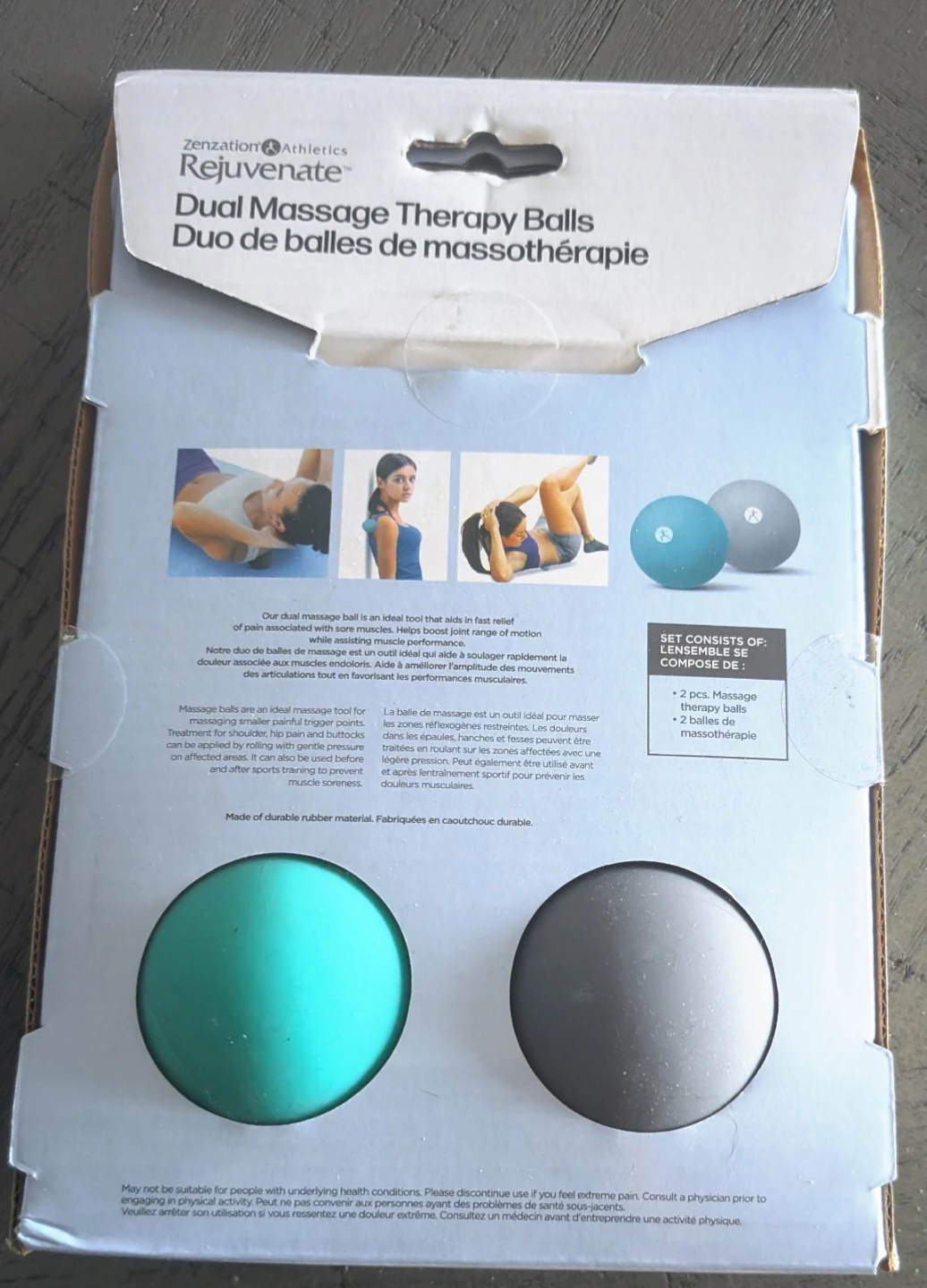 Zenzation Athletics Rejuvenate Dual Massage Therapy Balls