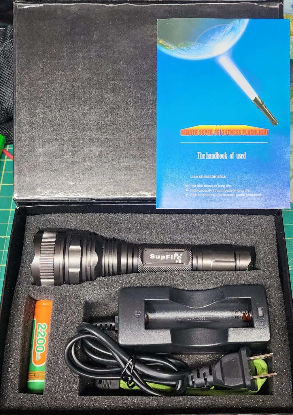 Supfire Flashlight with 2200mAh Battery - photo 2