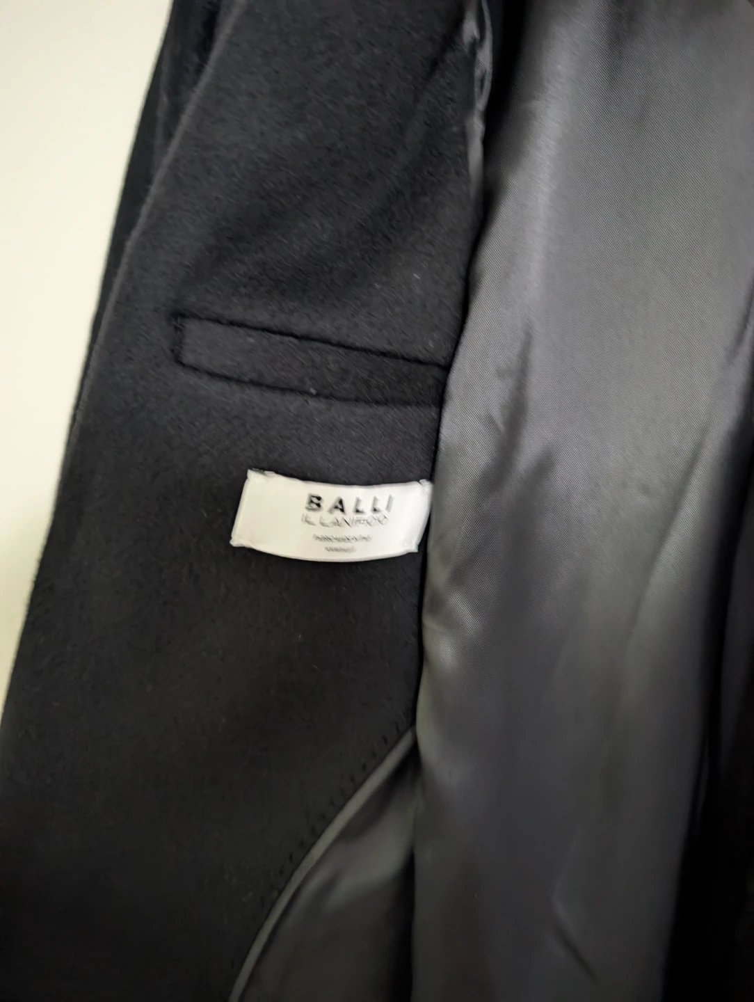 BALLI black wool coat - photo 3