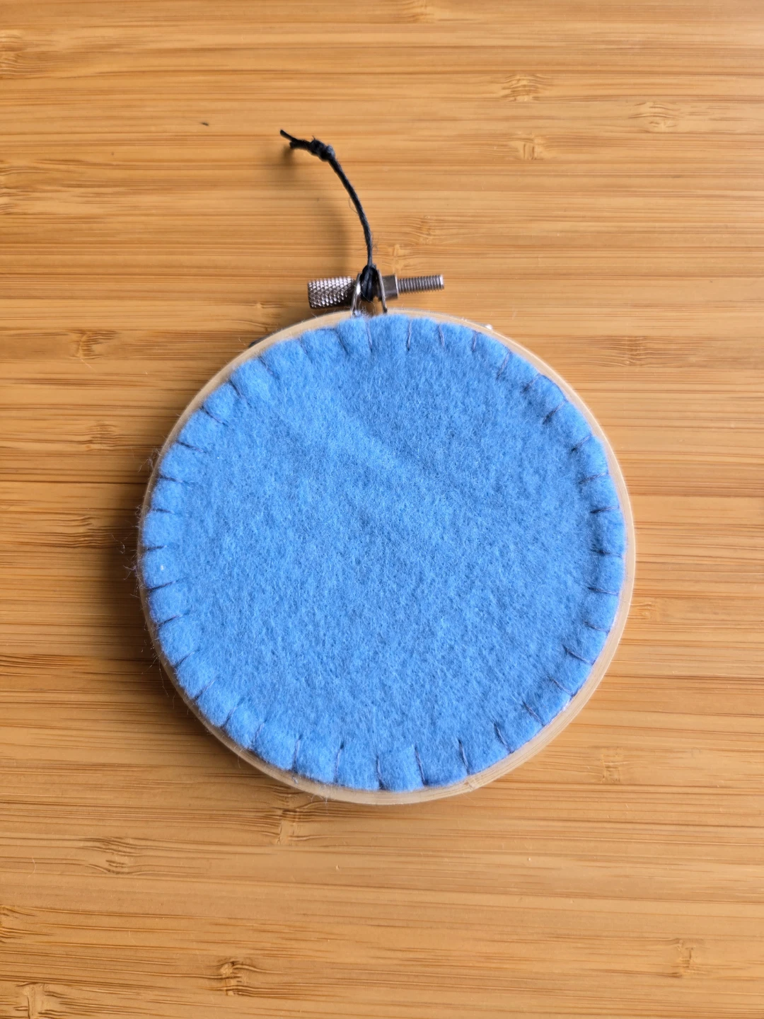 Hand-embroidered Pumpkin 4inch Hoop Art - photo 3