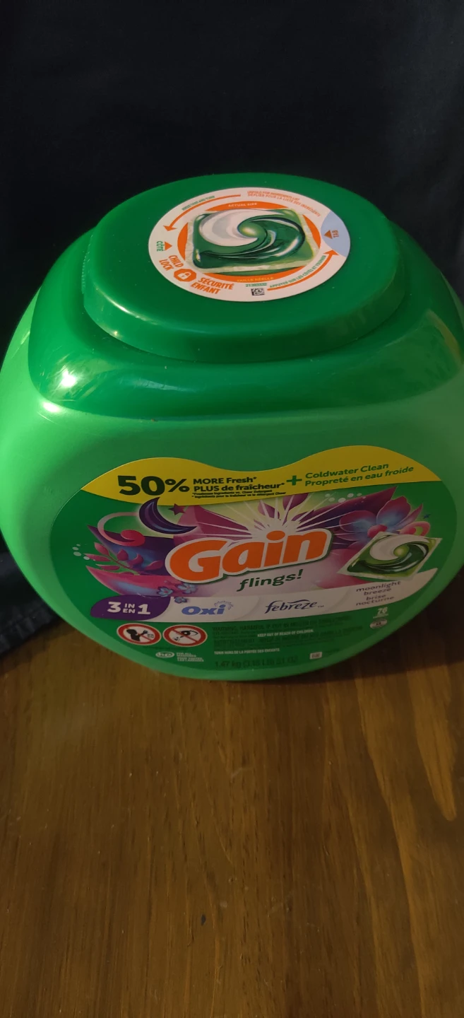 Gain Flings Moonlight Breeze Laundry Detergent Pods