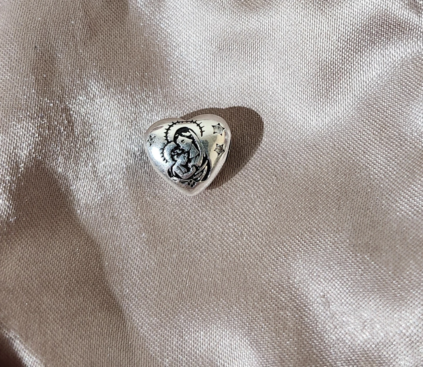 Mom & Child Heart Charm