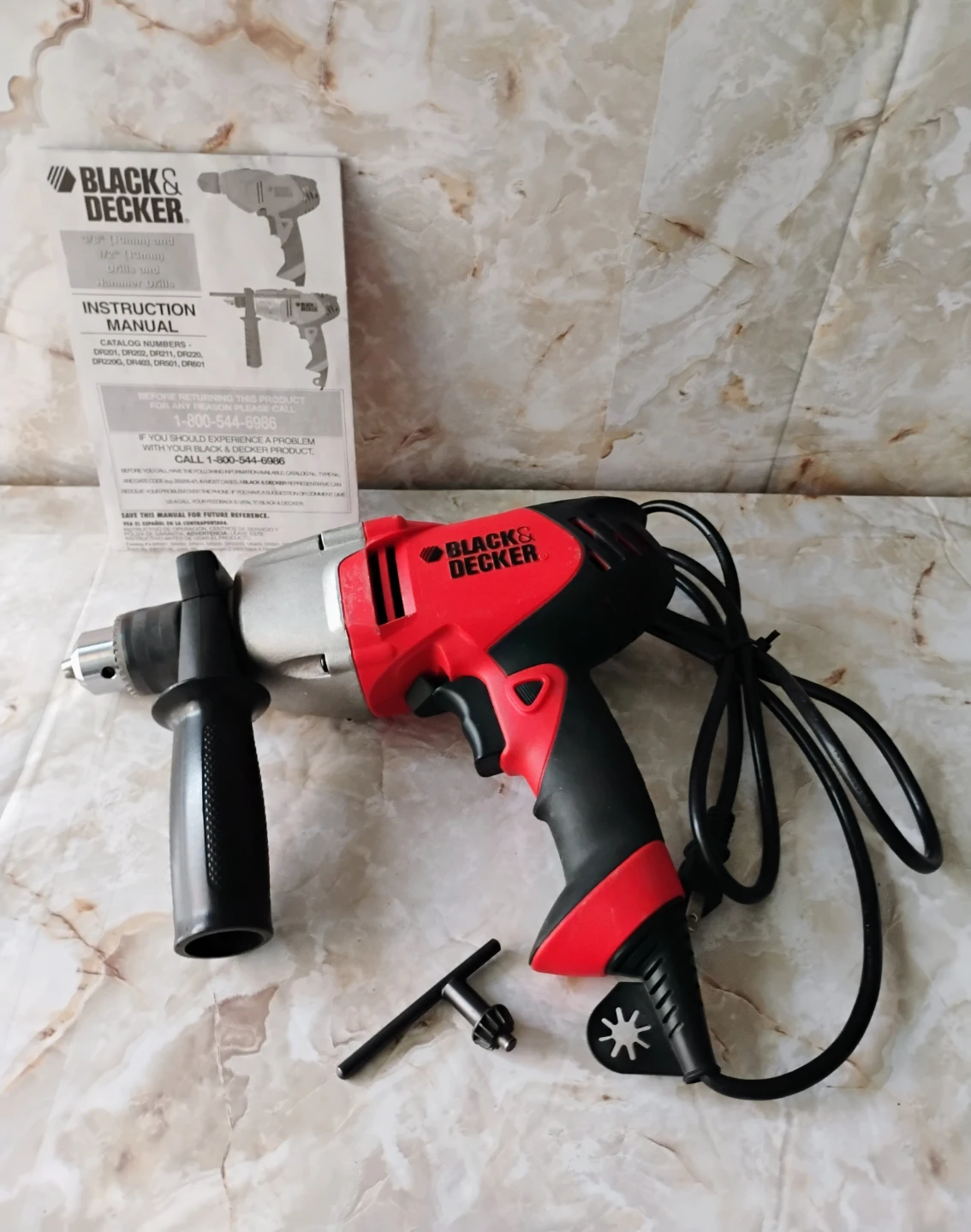BLACK & DECKER DR501 CORDED 1/2” VSR DRILL / DRIVER