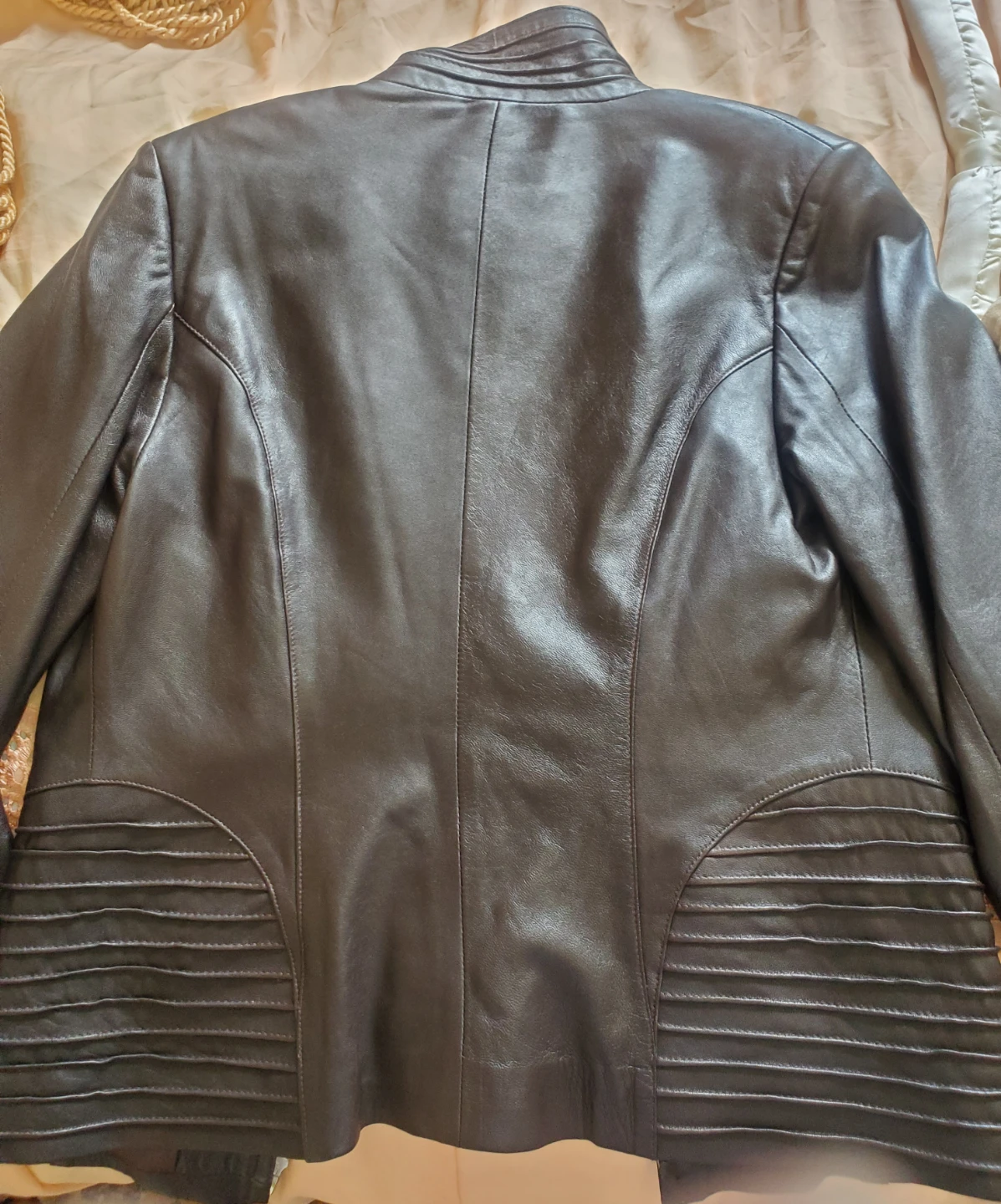 RIMA Leather Jacket - Brown, Size M - photo 5