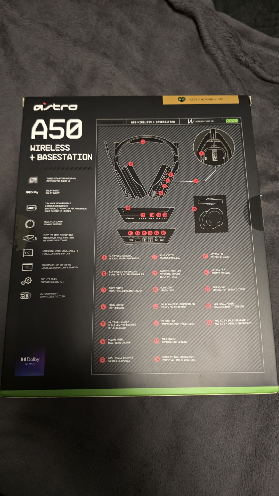 Astro A50 Wireless + Base Station Headset for Xbox and PC - photo 2