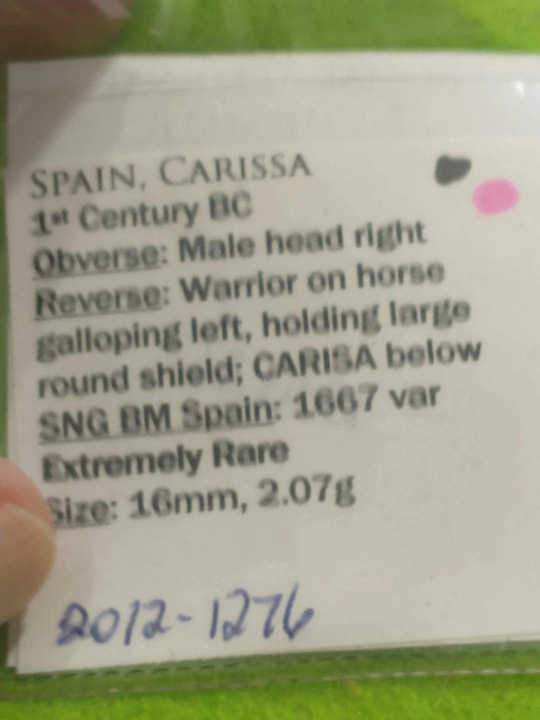 Unique and rare 1st cent. BC Carissa, Spain ancient coin - photo 5