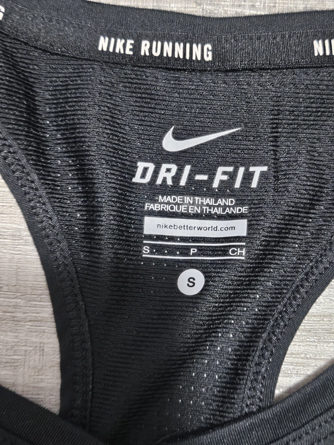 Nike Dri-FIT Running Tank Top - Black - Size S - photo 2