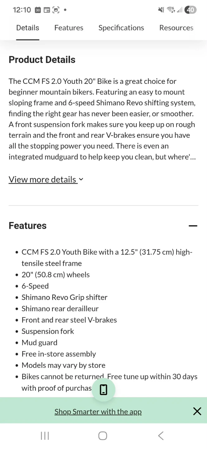 CCM FS20 Youth Mountain Bike - photo 5
