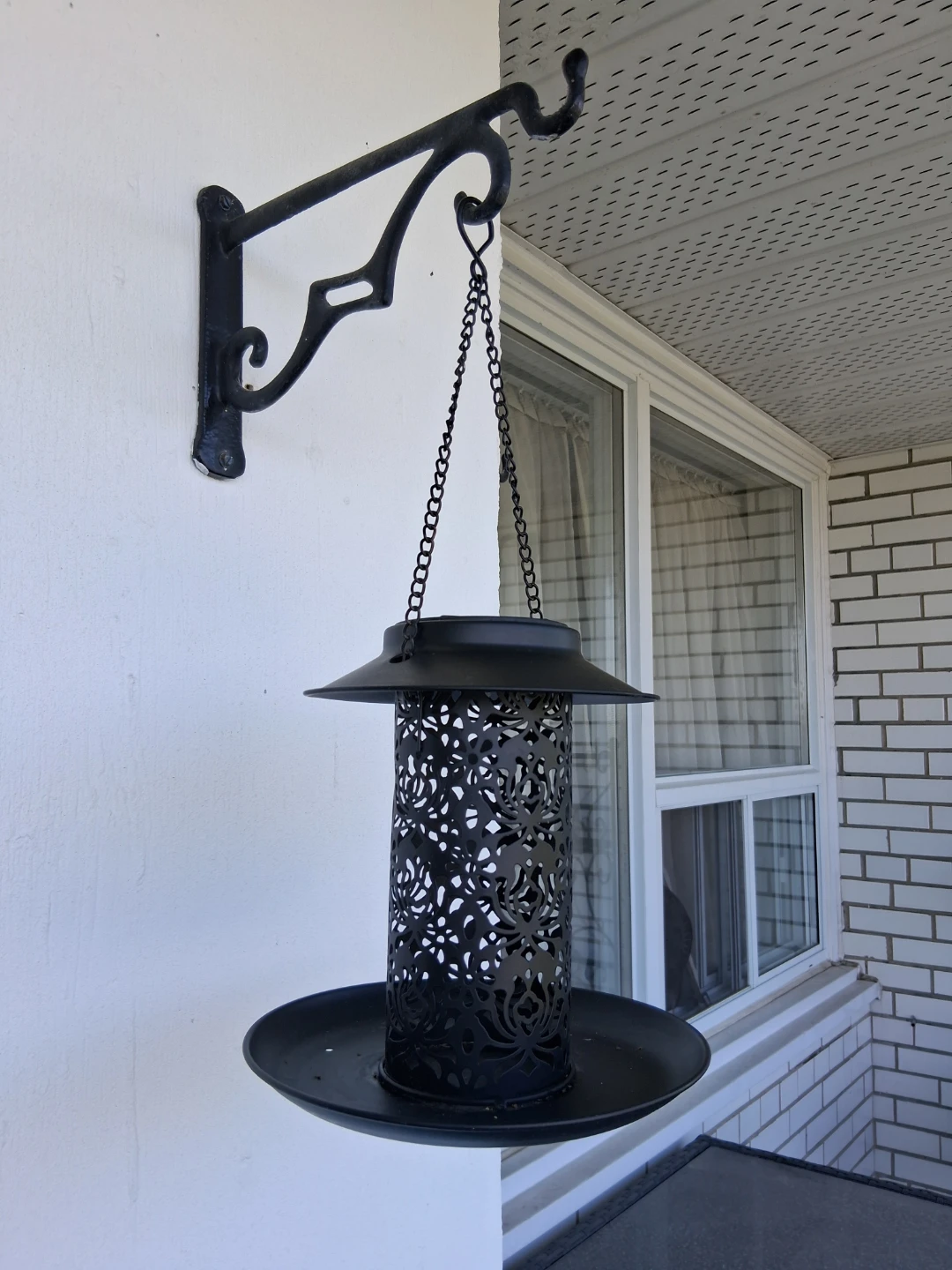 Black Metal Hanging Bird Feeder - photo 2