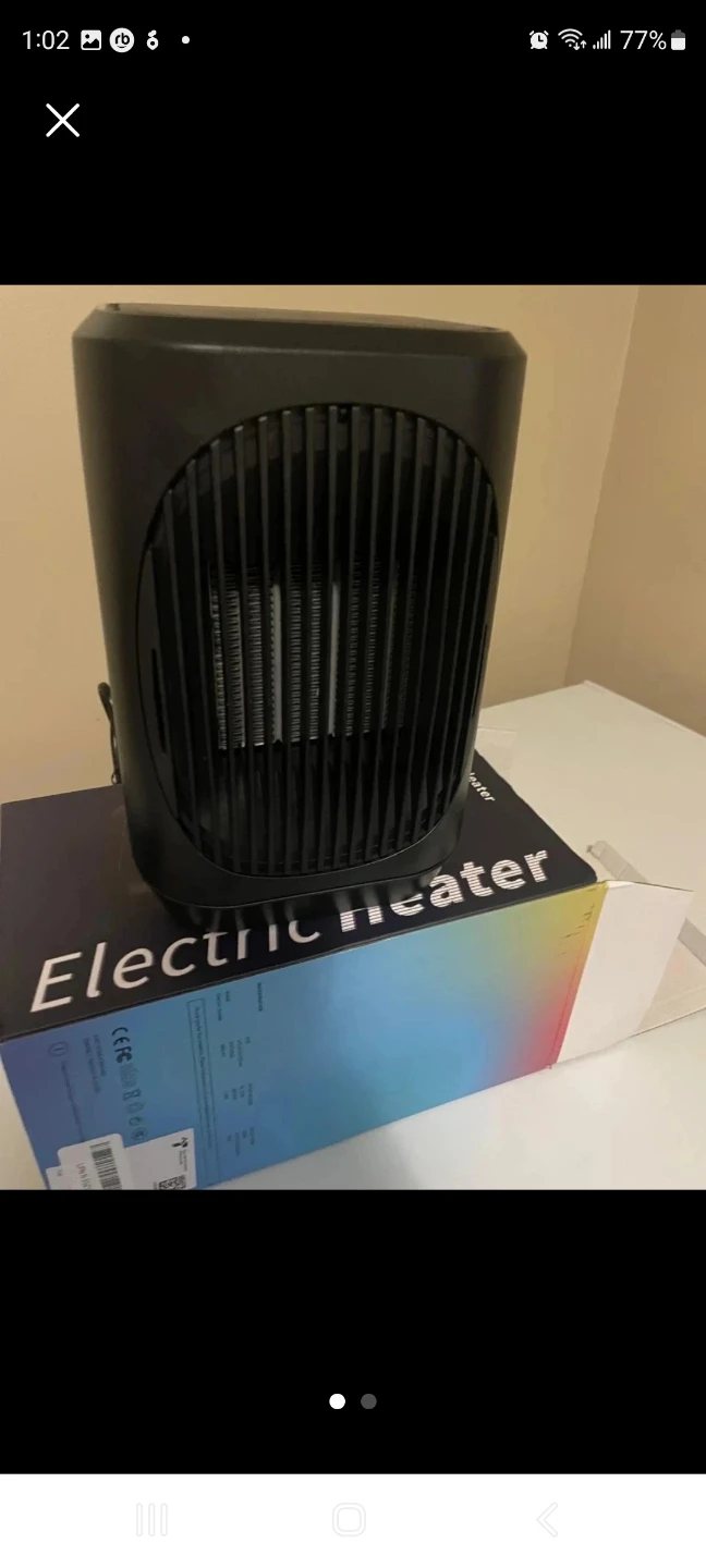 Black Electric Heater - photo 2
