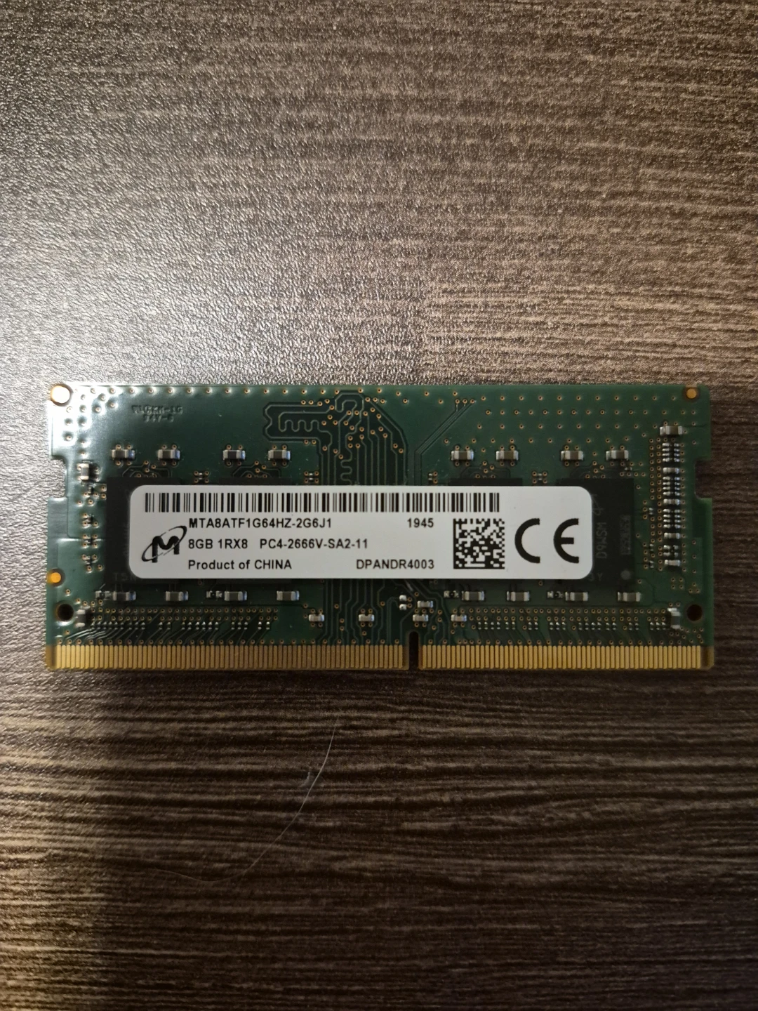 Micron 8GB DDR4 2666MHz Laptop RAM