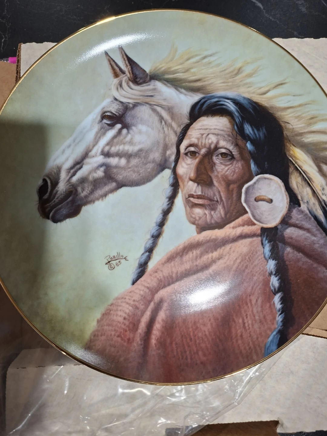 Chief Black Kettle collector plate by Gregory Perillo