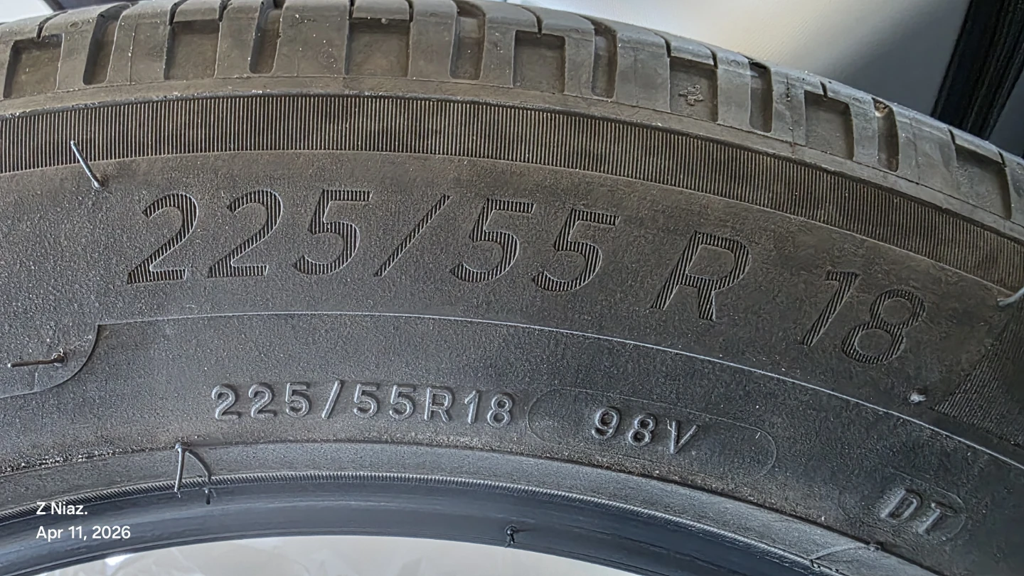 3 Michelin Tires 225/55R18 98V - photo 2