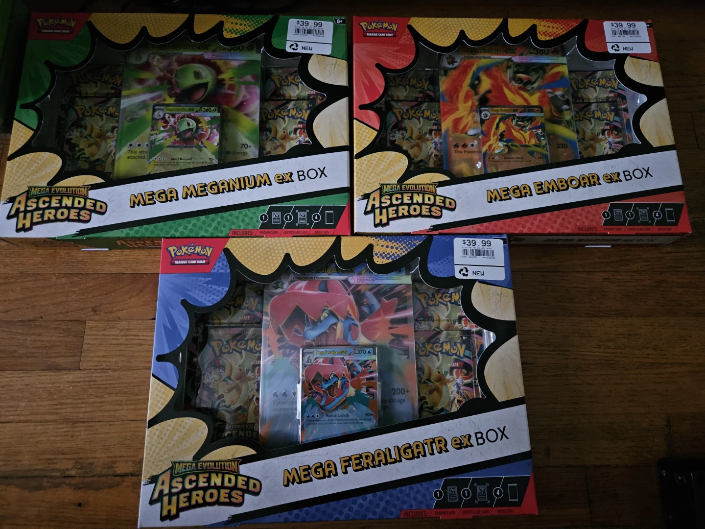 Pokemon Mega Evolution Ascended Heroes EX Boxes (3-Pack)