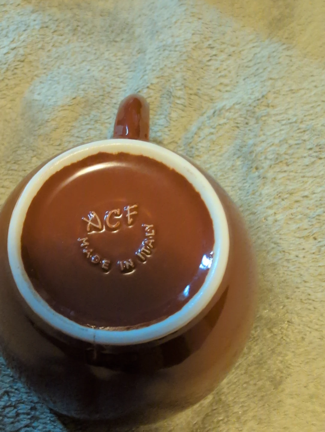 Set of 4 ACF Brown Ceramic Espresso Cups Made in Italy - photo 4