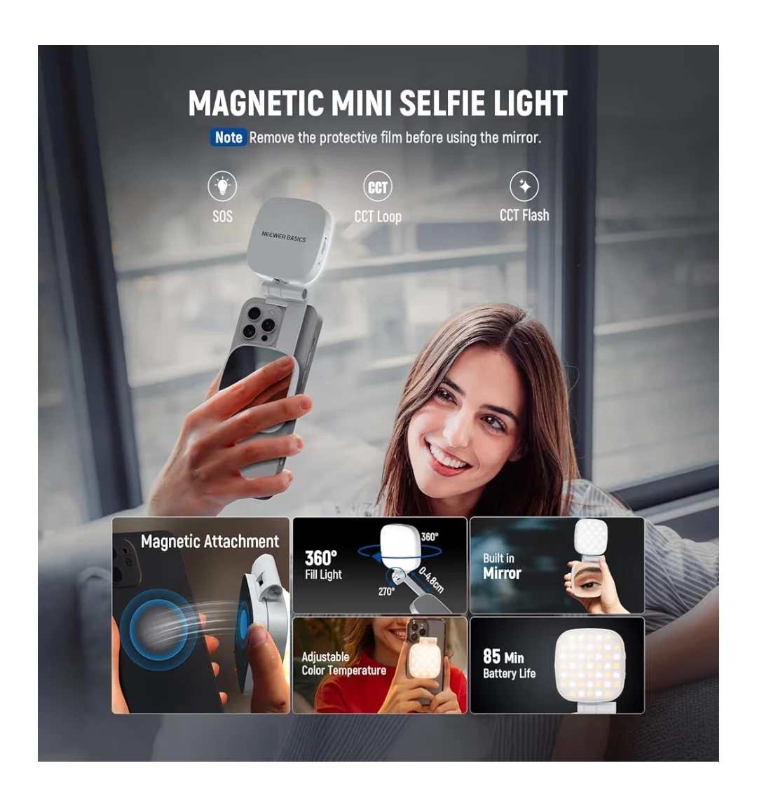 Selfie Light Mirror for make up selfie or phone stand - photo 2