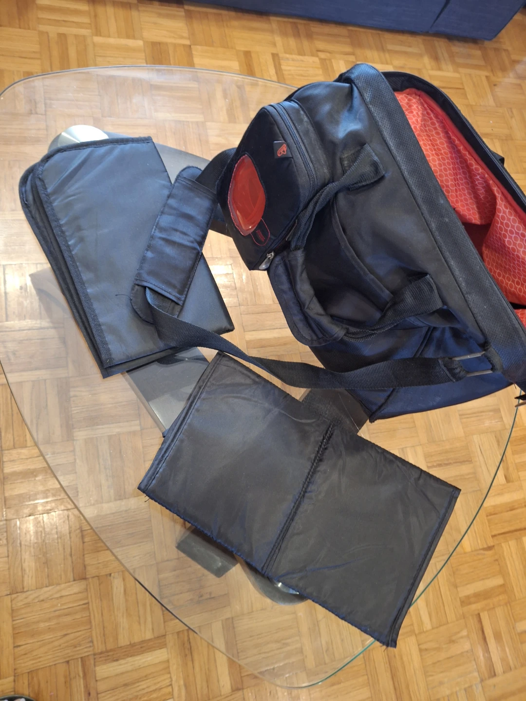 Black Diaper Bag with Changing Pad