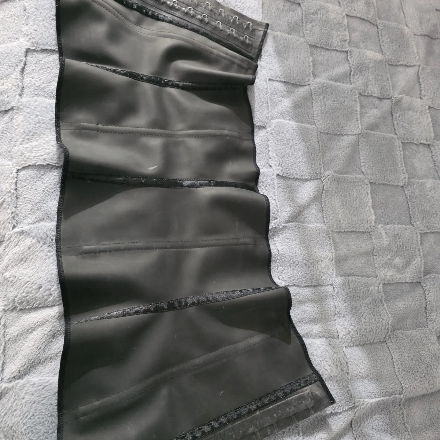 Black Latex Waist Trainer Cincher
