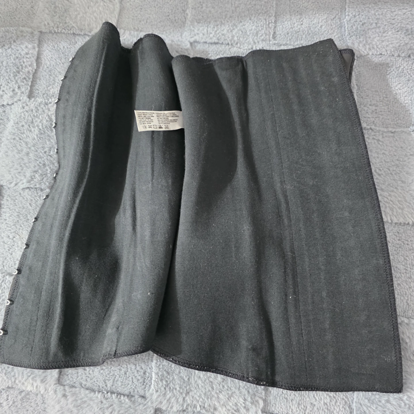 Black Latex Waist Trainer Cincher - photo 3