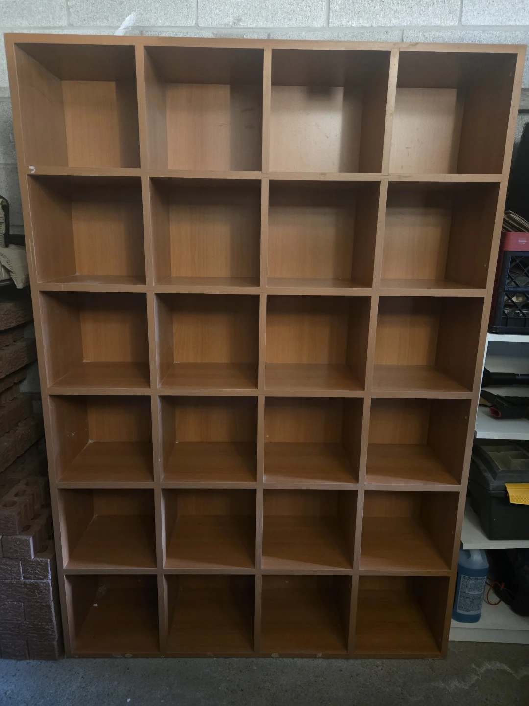 Watsons Pigeon Hole Media Storage Shelves - Oak