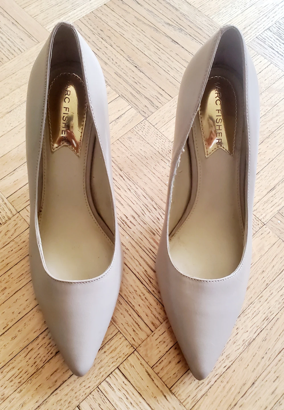 Marc Fisher Women's Beige Pointed Toe Heels