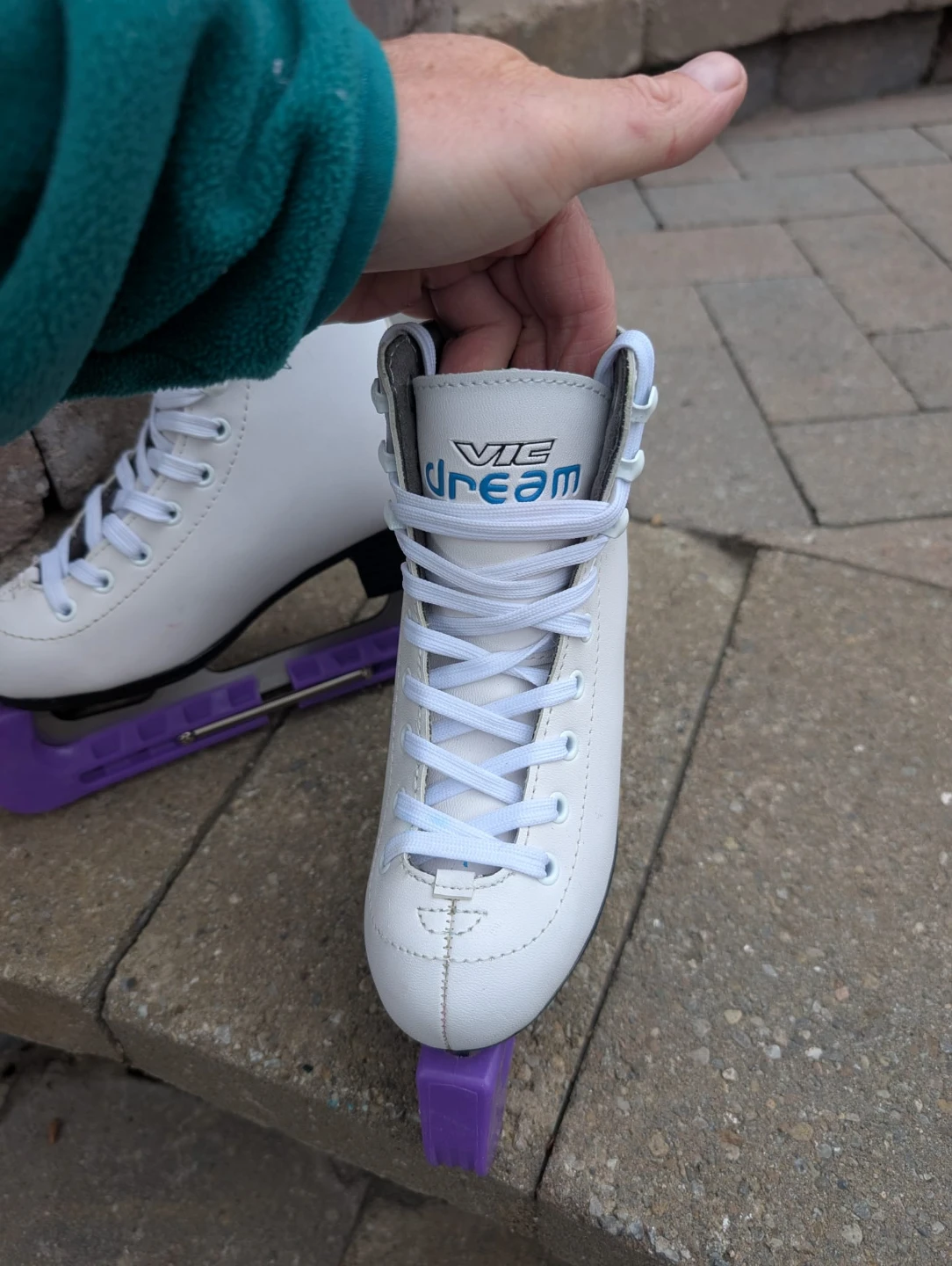 Girls White Figure Skates - size 13 Youth - photo 2