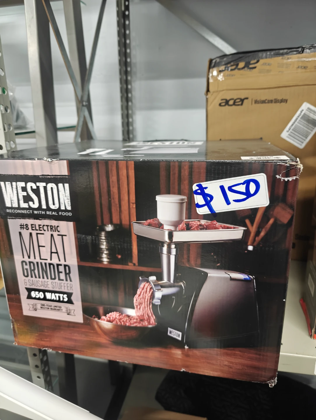 Weston #8 Electric Meat Grinder and Sausage Stuffer