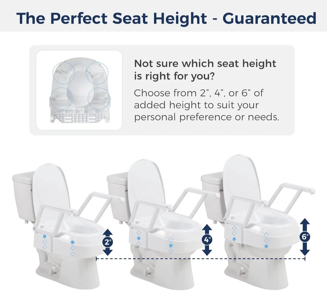 BNIB Drive Medical PreserveTech Universal Raised Toilet Seat - photo 4