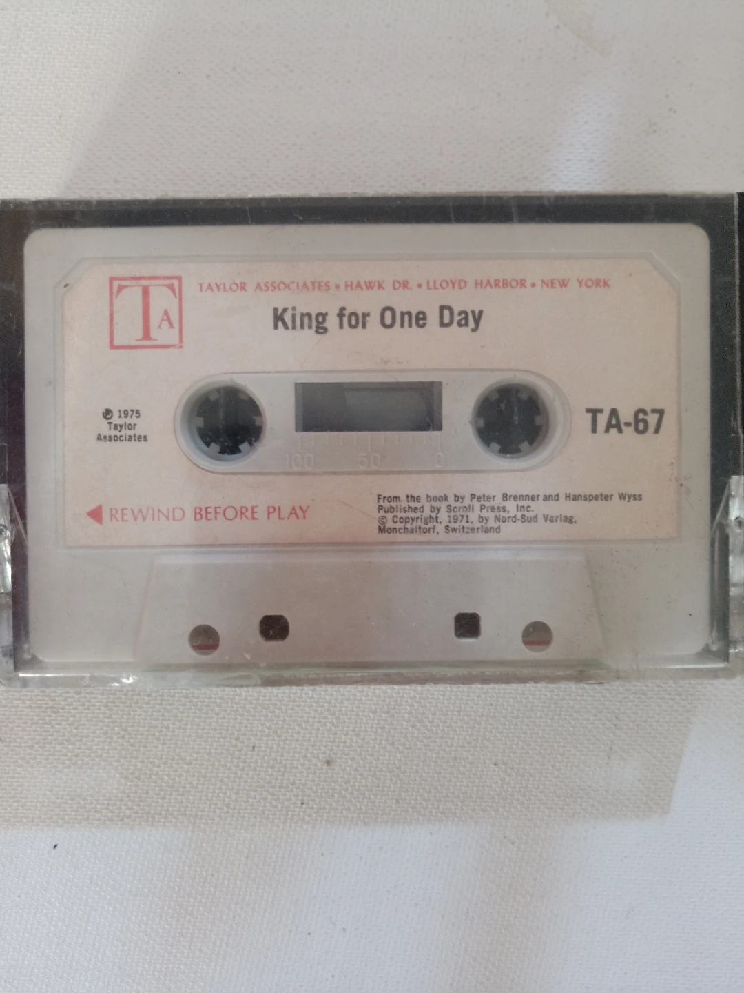 King for One Day Audio Cassette