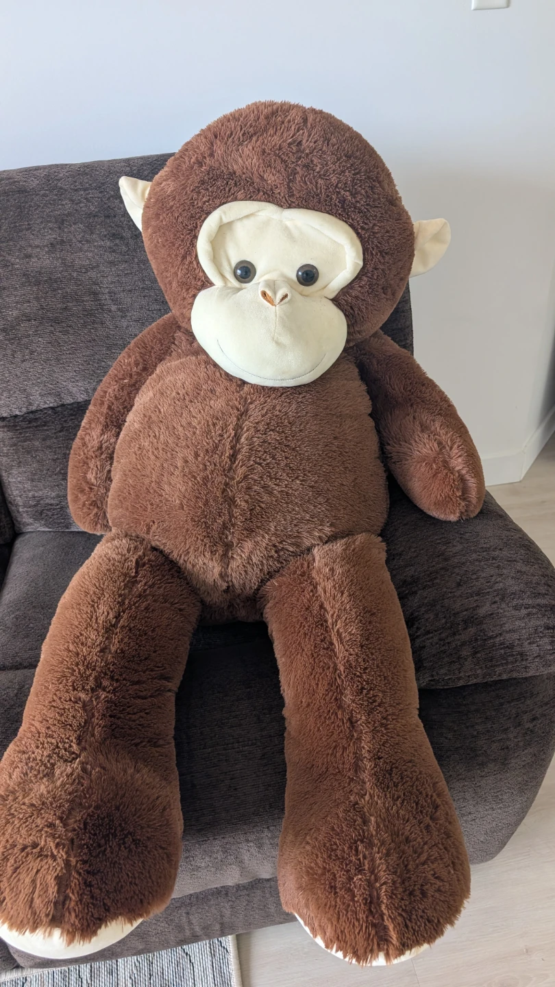 Large Brown Monkey Plush Toy