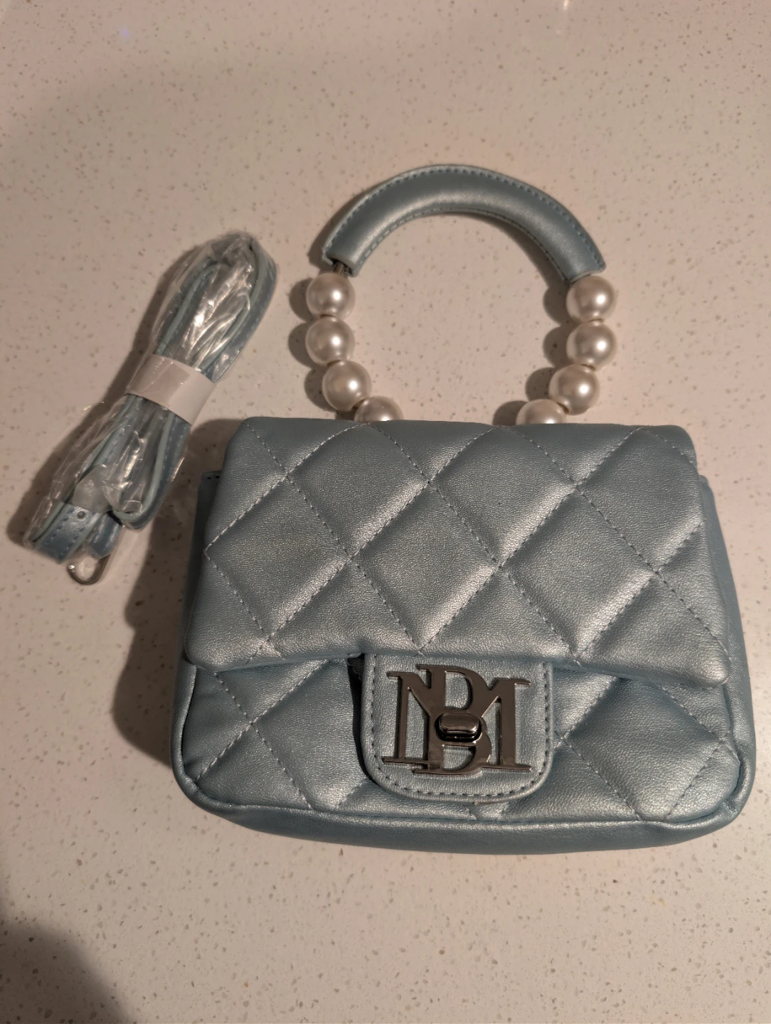 Badgley Mischka Quilted Mini Crossbody Bag
