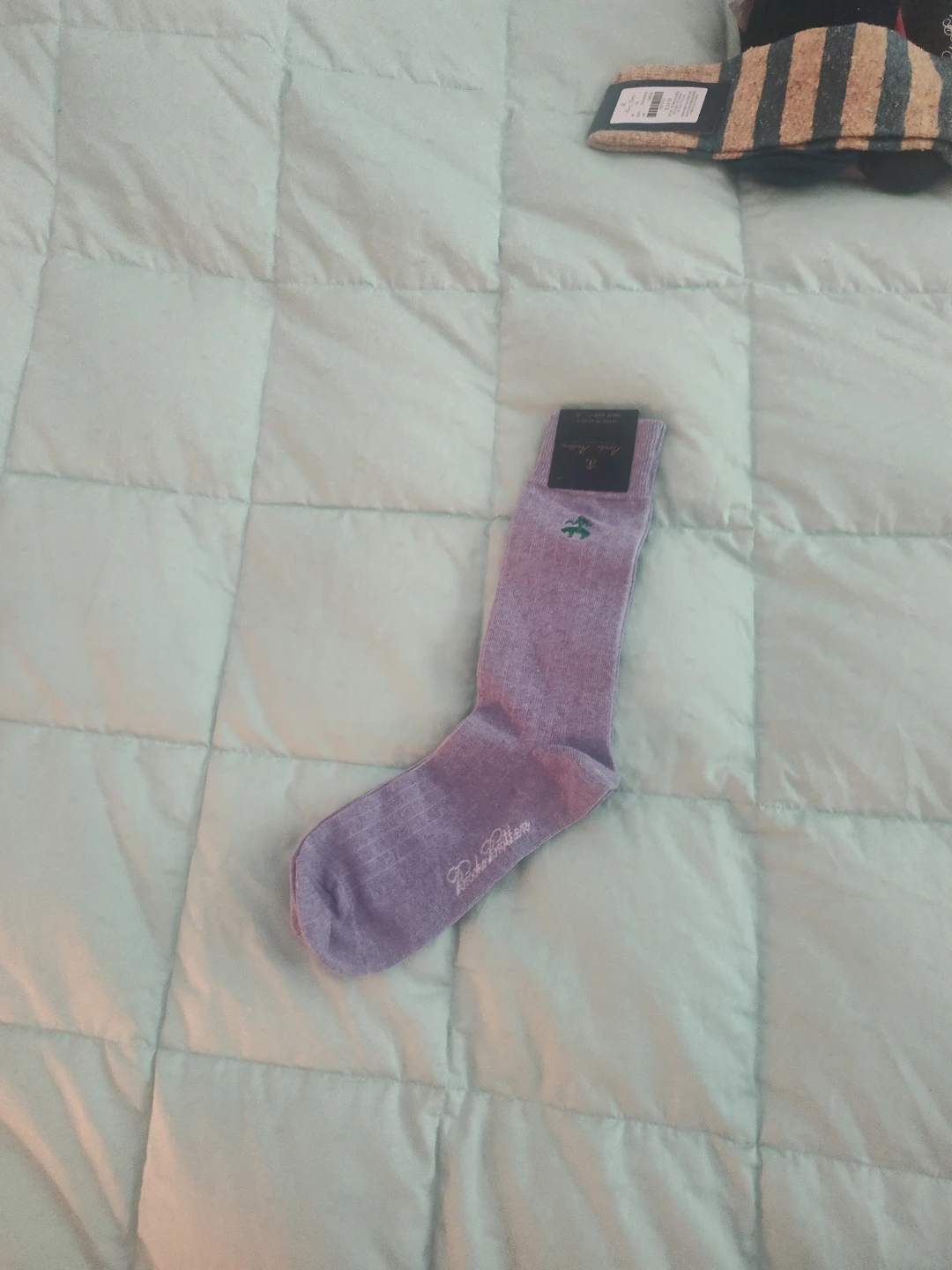 Brooks Brothers Men's Dress Fashion Socks - Lavender