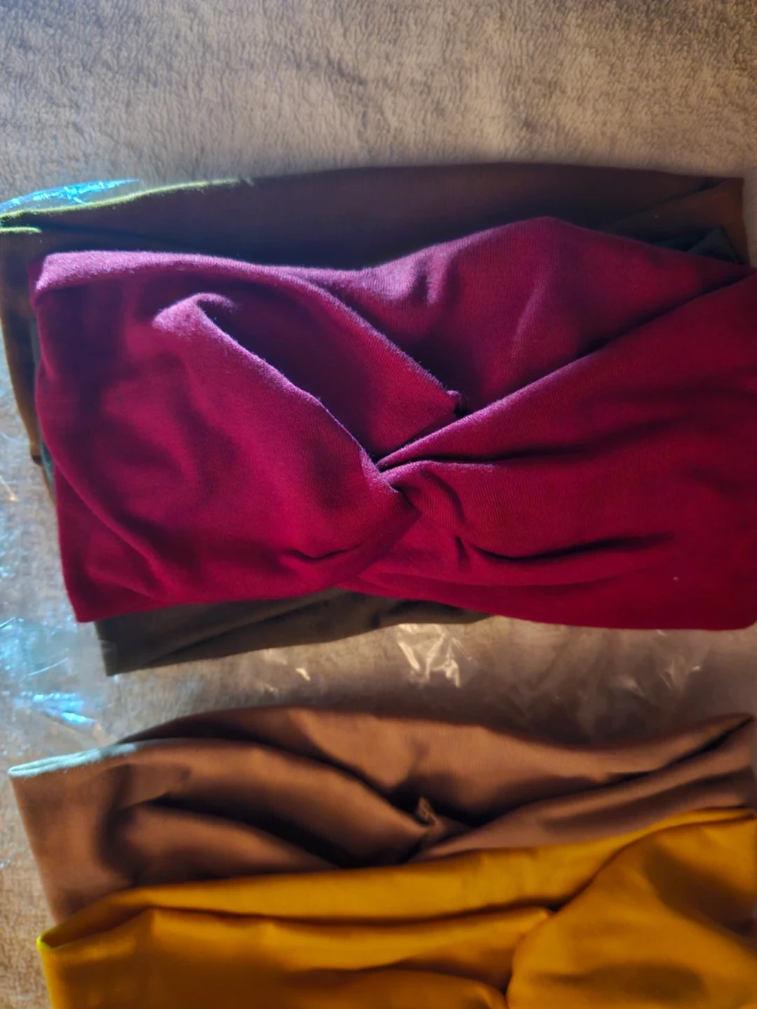 NEW 4" WIDE BURGUNDY RED Headband - photo 3