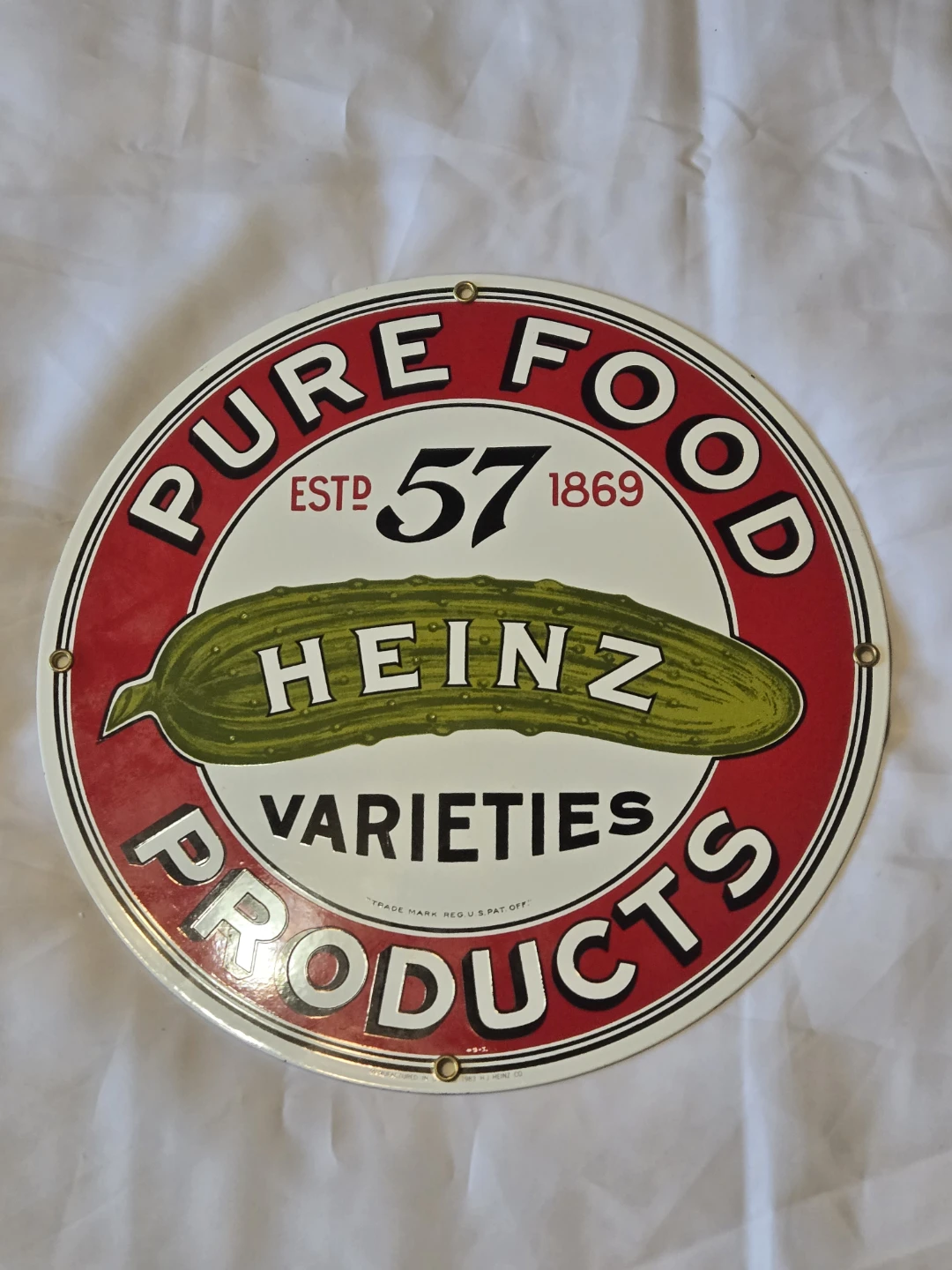 Heinz "Pure Food Products" Sign