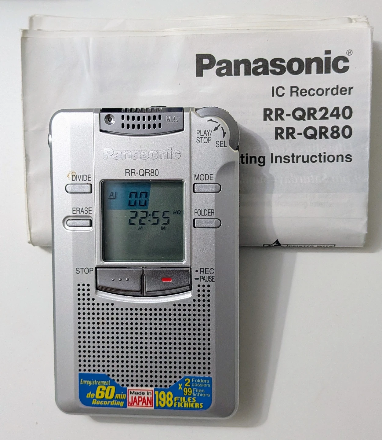 Panasonic RR-QR80 IC Recorder