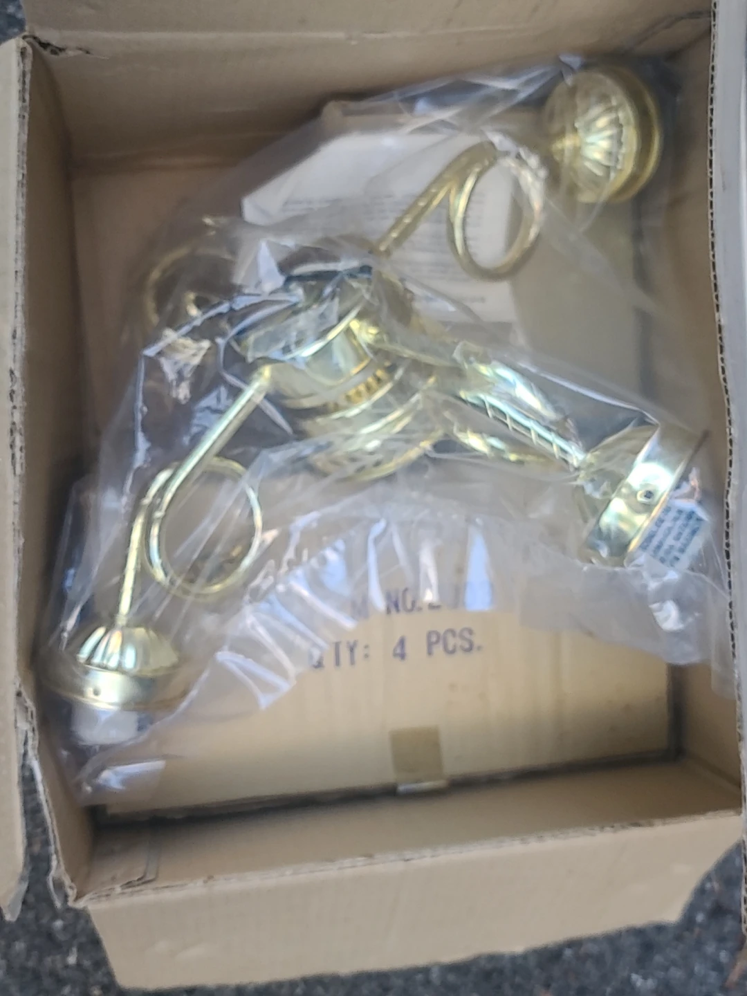 Angelo Fan Light 5 Light Bright Brass Finish - photo 2