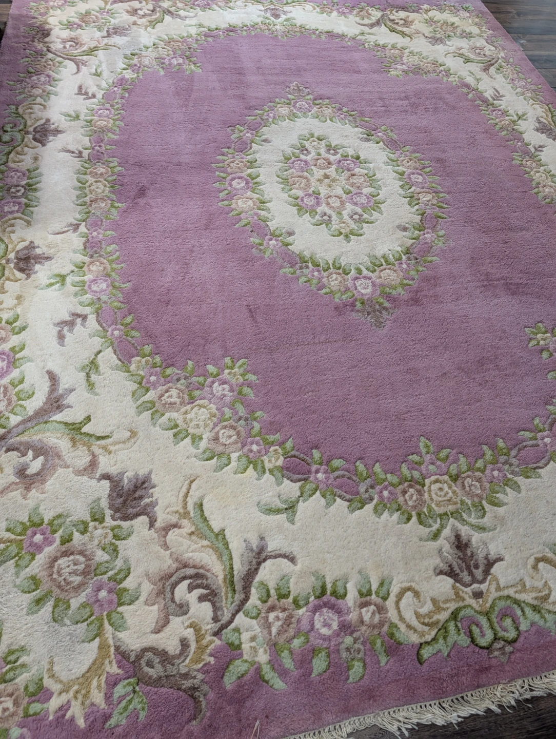 Pink Floral Area Rug