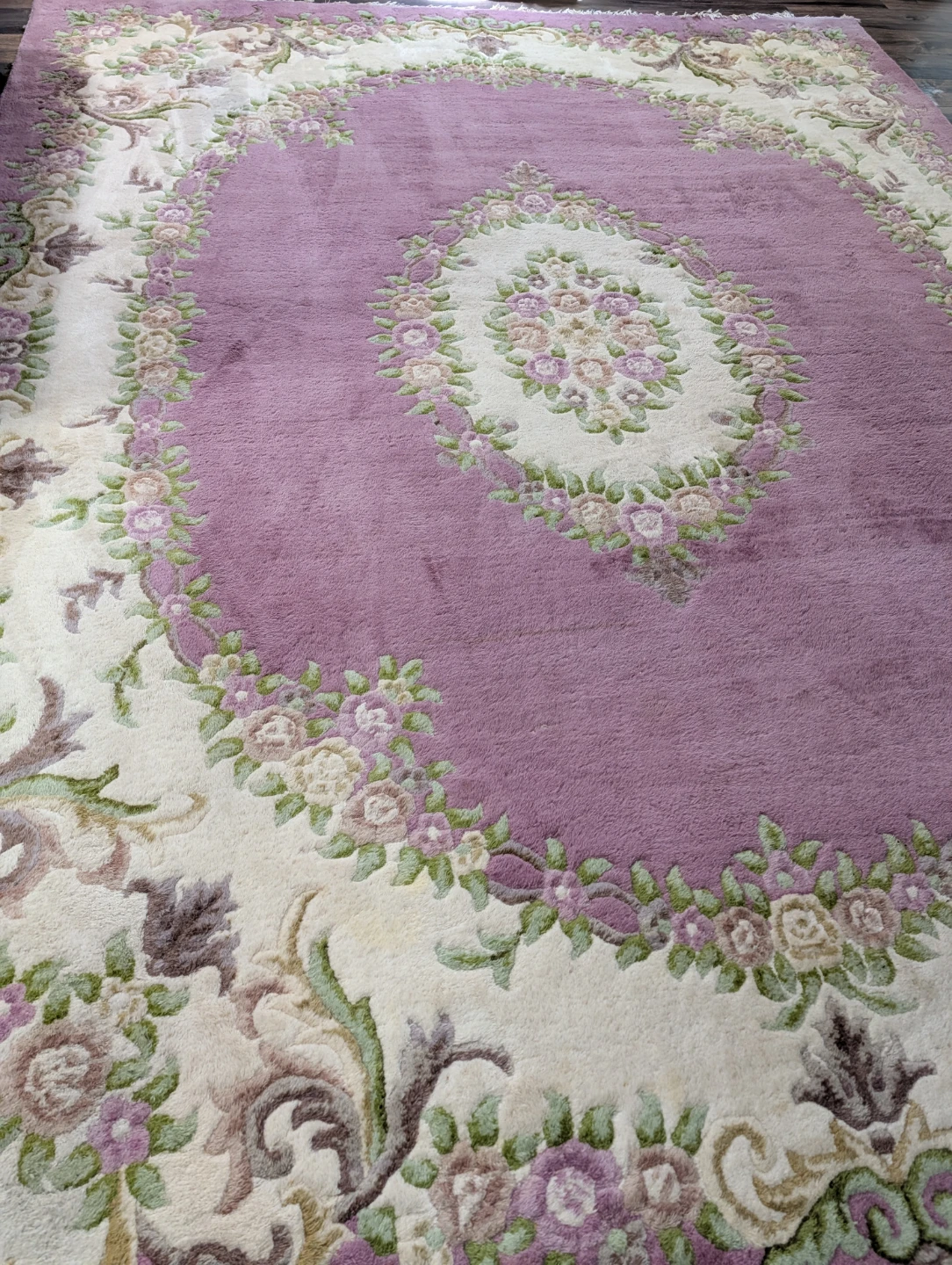 Pink Floral Area Rug - photo 2
