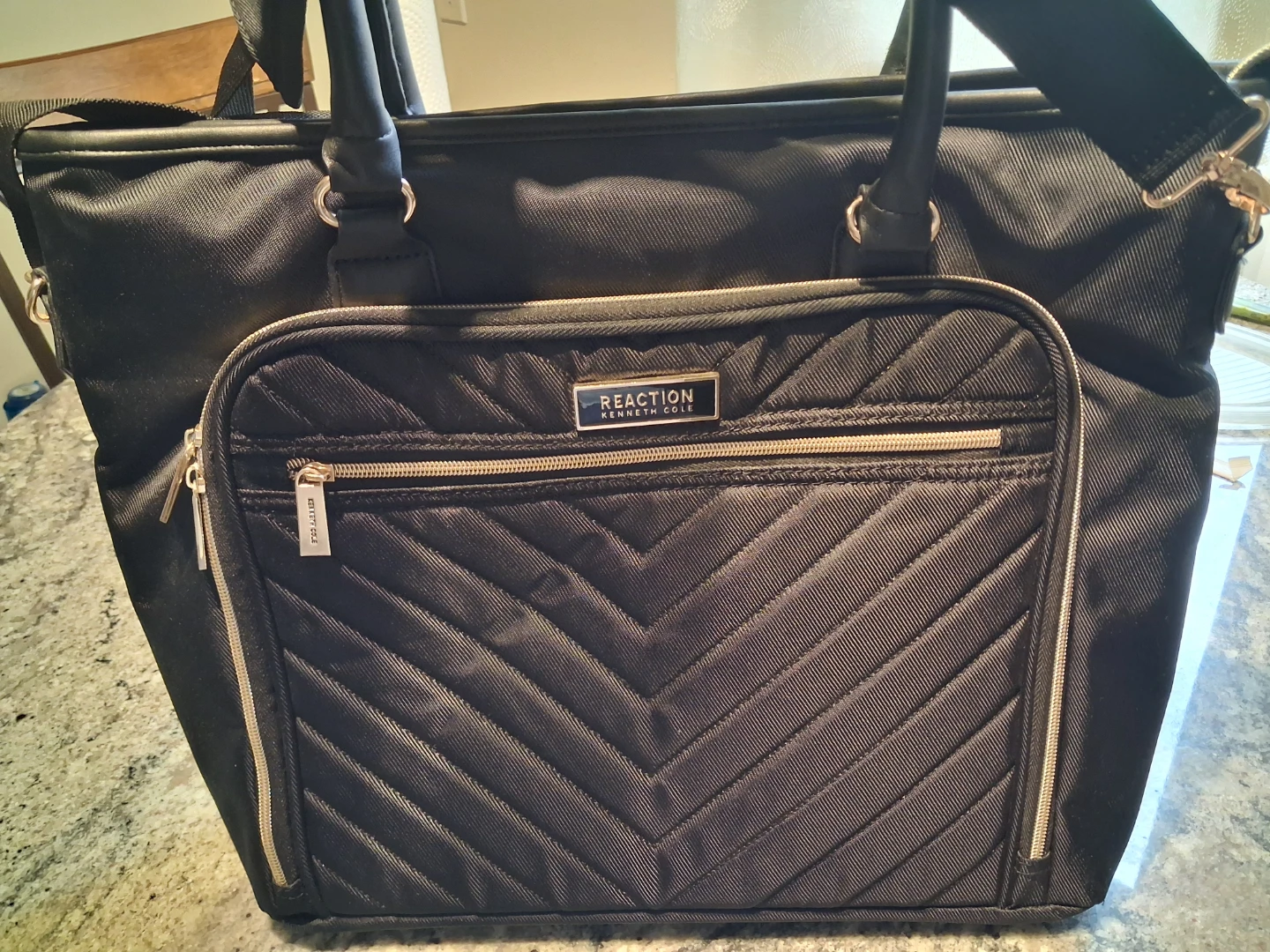 Kenneth Cole Reaction Black Travel Tote Bag