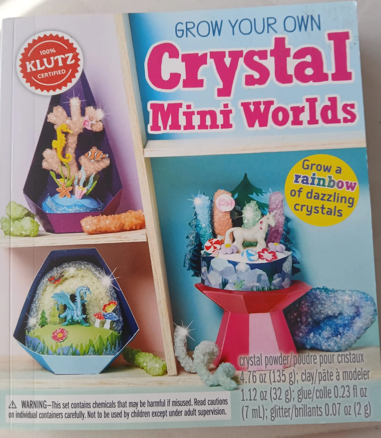 NEW Giftable - Klutz: Grow Your Own Crystal Mini Worlds