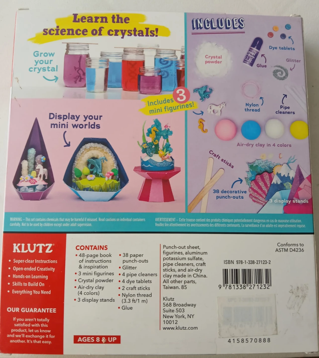 NEW Giftable - Klutz: Grow Your Own Crystal Mini Worlds - photo 2