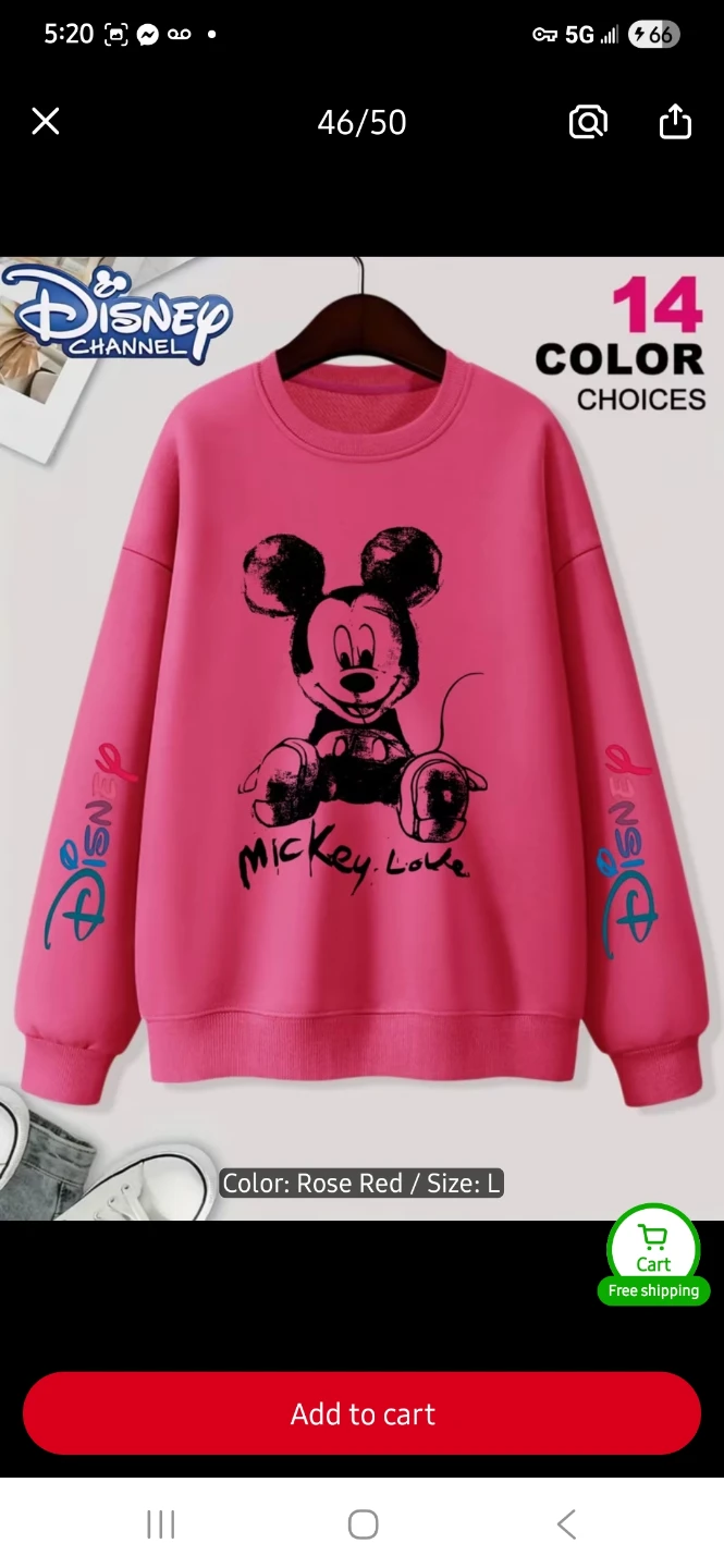 NEW Disney Mickey Mouse Crewneck Sweatshirt 🐁 - photo 5