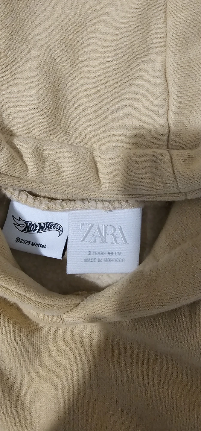 Zara Hot Wheels Hoodie - Tan, 3 Years - photo 2