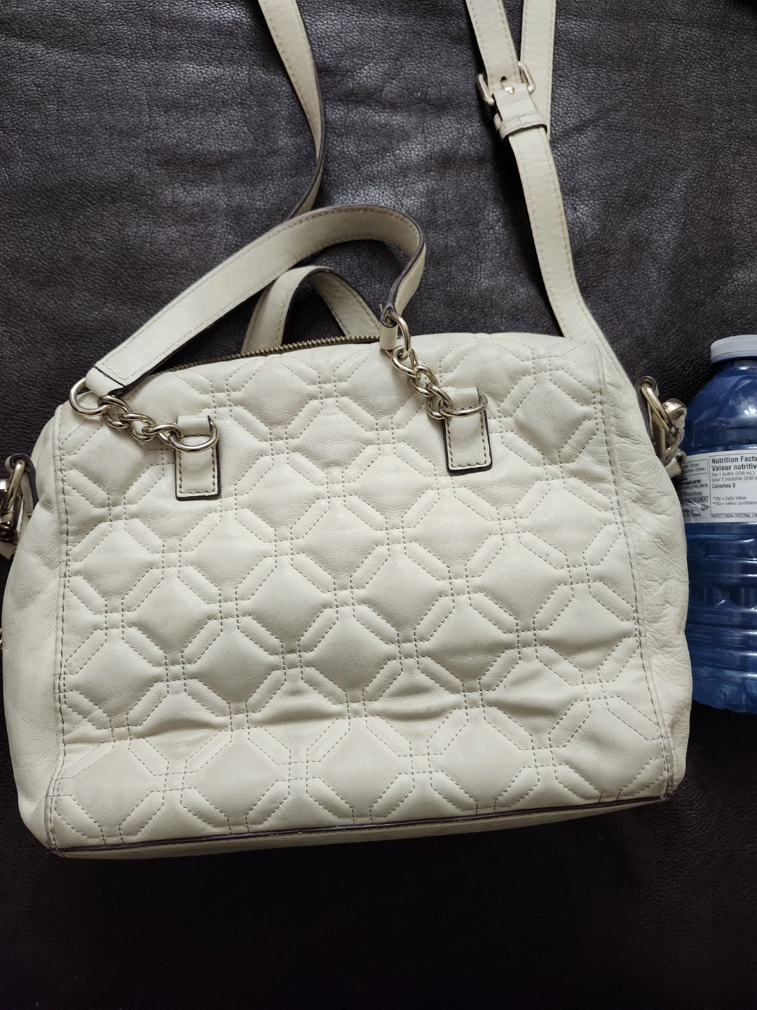 Kate Spade White Quilted Leather Satchel Handbag - photo 2