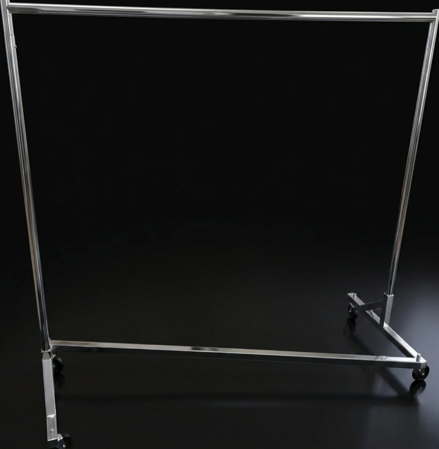 Chrome Garment Rack with Wheels