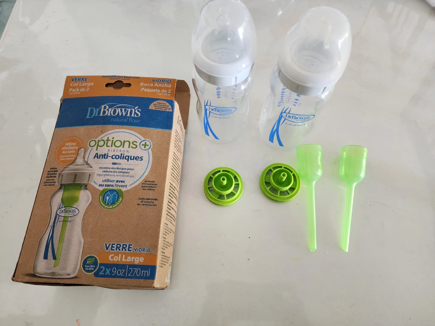 Dr. Brown's Options+ Anti-Colic Glass Bottles - 2x 9oz - photo 5