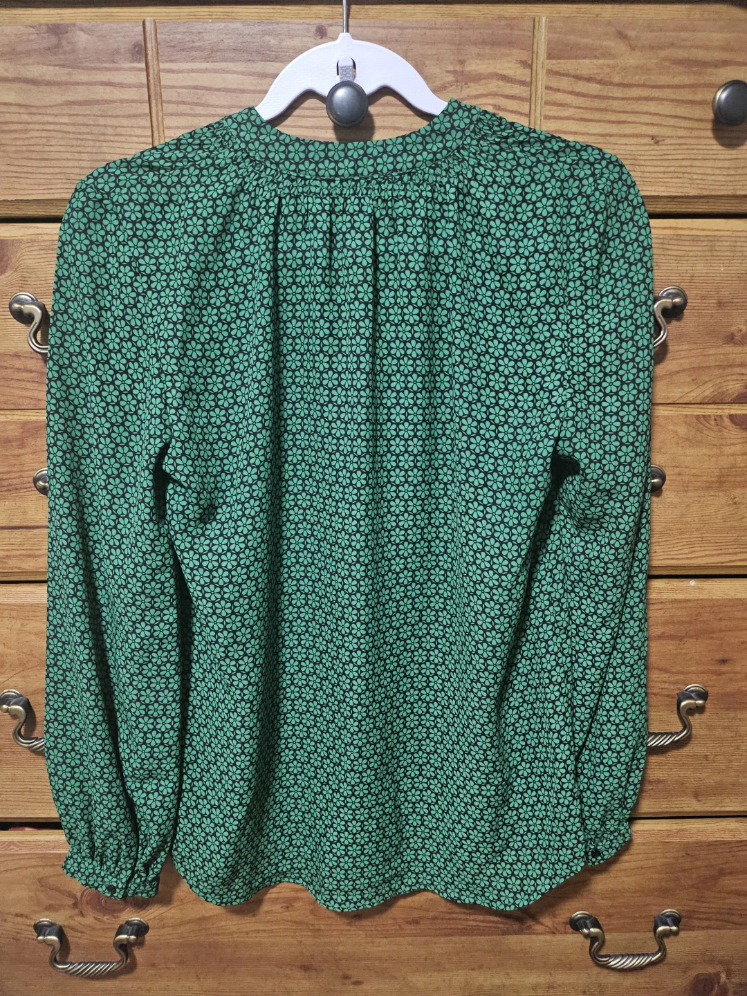 Dunnes Stores Green Floral Blouse - Size XS - photo 3