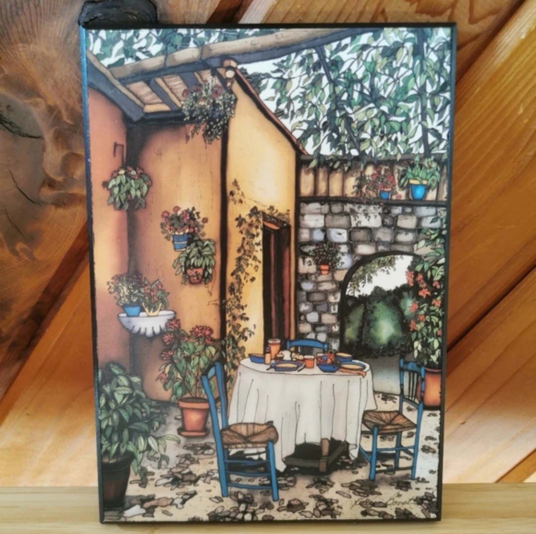 Renée Bovet "Breakfast on the Terrace" Art - photo 4