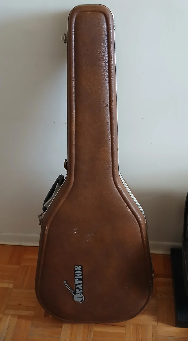 Late 60s early 70s Ovation Acoustic Guitar with Hard Case - photo 5