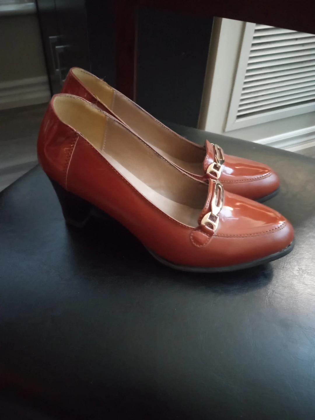 Passion Women's Brown Loafer Heels